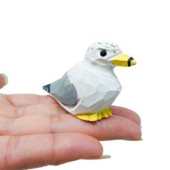 Tượng chim hải âu gỗ mini 5.1×3.2×2.5 cm – vẽ tay