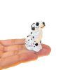 Tượng chó đốm Dalmatian gỗ khắc tay mini 6.4 cm