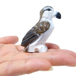 Osprey Bird Figurine Handmade Wood Sea Hawk Bird Statue Sculpture Decor Miniature Art Carve Small Animal