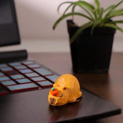 Tượng capybara gỗ chạm tay mini 3.5 cm, sơn thủ công